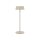 LED Akku Tischleuchte Alu Beige 10 h IP54 3000 K 32 cm