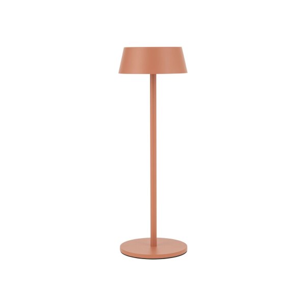 LED Tischleuchte Akku Alu Terrakotta 10 h IP54 3000 K