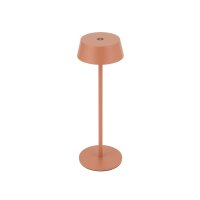 LED Tischleuchte Akku Alu Terrakotta 10 h IP54 3000 K