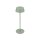LED Akku Tischlampe Alu Grün 10 h IP54 3000 K H:32 cm