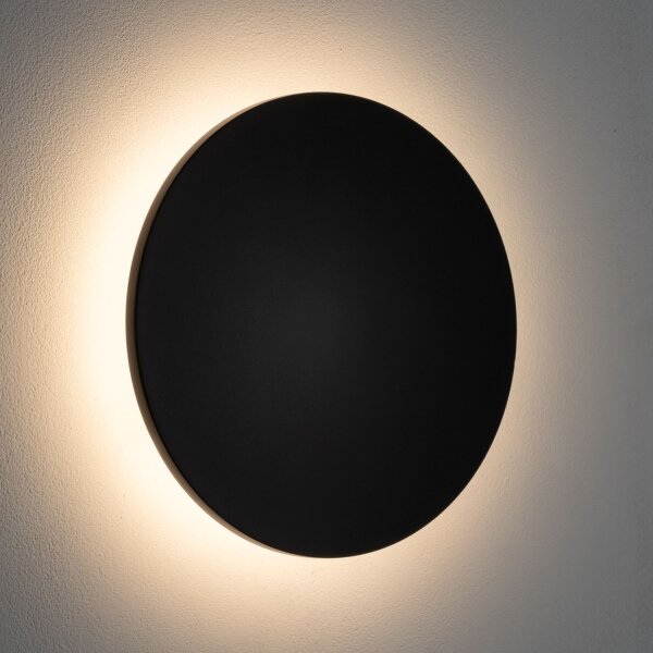 LED Wandleuchte Außen Schwarz Aluminium IP54 3000 K