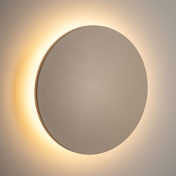 LED Außenwandleuchte Beige Alu IP54 3000 K B:24 cm