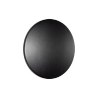LED Wandleuchte Schwarz Aluminium IP54 3000 K B:18 cm