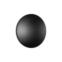 LED Wandlampe Schwarz indirekt IP54 3000 K Ø13 cm...