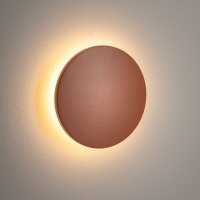 LED Wandleuchte Terrakotta IP54 3000 K B:13 cm Alu