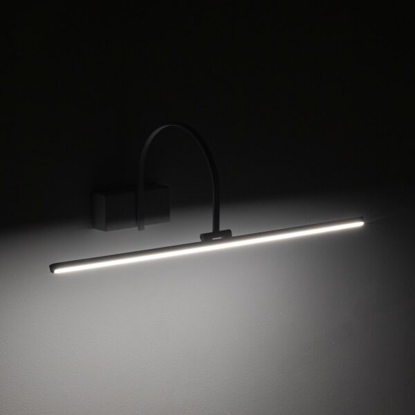 LED Bilderleuchte Aluminium Schwarz 3000 K L:59 cm