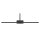 LED Bilderleuchte Aluminium Schwarz 3000 K L:59 cm