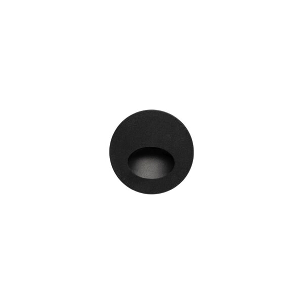 LED Einbauleuchte Schwarz Aluminium IP54 3000 K B:8 cm