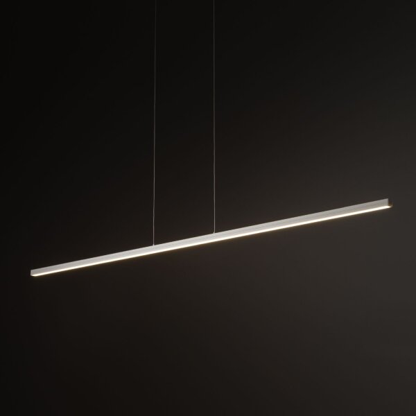 LED Hängelampe Alu Stahl Weiß 3000 K 150 cm lang