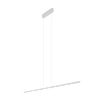 LED H&auml;ngelampe Alu Stahl Wei&szlig; 3000 K 150 cm lang