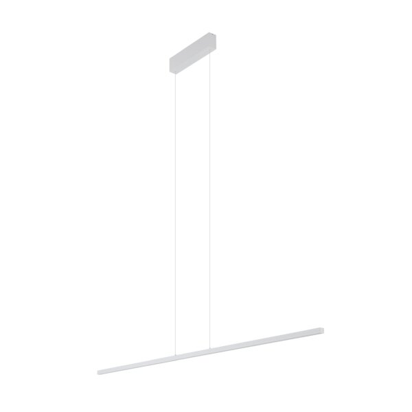 LED Pendelleuchte Aluminium Stahl Weiß 150 cm 4000 K