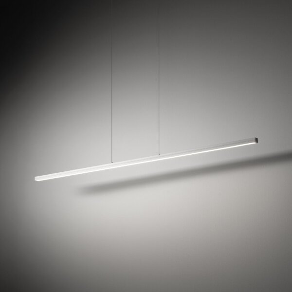 LED Pendelleuchte Aluminium Stahl Weiß 120 cm 4000 K