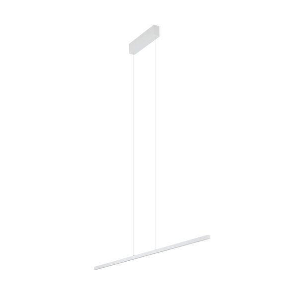 LED Hängelampe Aluminium Stahl Weiß 3000 K L:120 cm