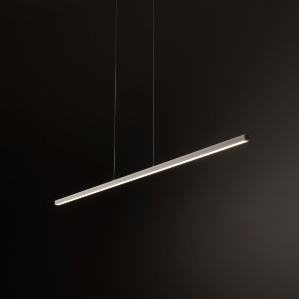 LED Hängelampe Aluminium Stahl Weiß 3000 K L:120 cm