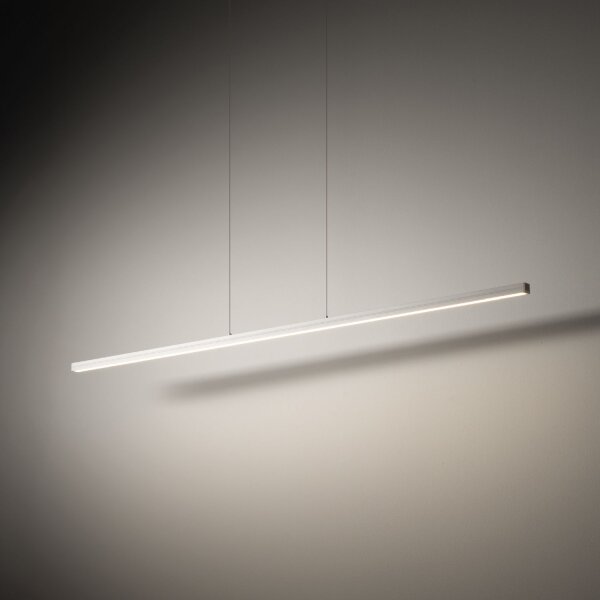 LED Hängelampe Aluminium Stahl Weiß 3000 K L:120 cm