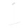 LED Hängelampe Aluminium Stahl Weiß 3000 K L:120 cm
