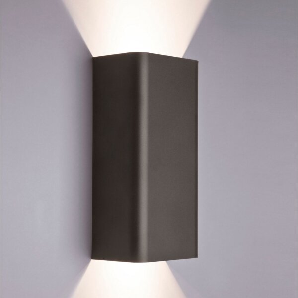 Up Down Wandlampe Stahl Graphit GU10 B:11 cm Modern