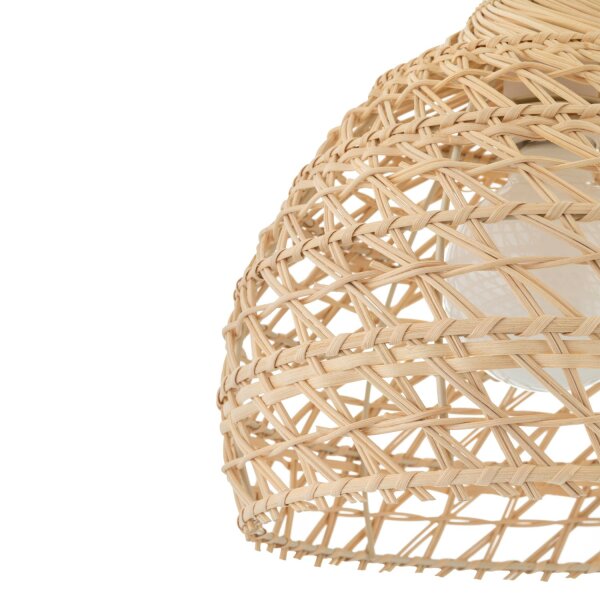 Skandinavische Hängelampe Rattan Natur E27 L:30 cm