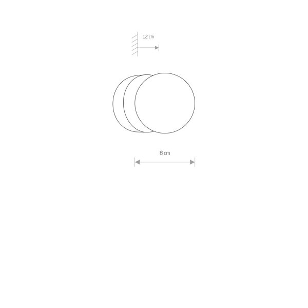 Wandleuchte Glas Stahl Chrom IP44 G9 B:8 cm blendarm