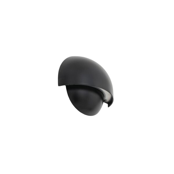 LED Außenwandlampe Schwarz Aluminium IP54 3000 K 18 cm