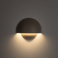 LED Wandleuchte Außen Beige Alu IP54 3000 K B:18 cm