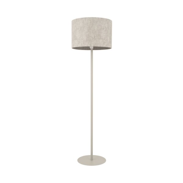 Stehlampe Stoff Seidengrau E27 H:163 cm blendarm