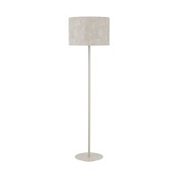 Stehlampe Stoff Seidengrau E27 H:163 cm blendarm