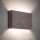Up Down Wandlampe Seidengrau Stoff G9 B:25 cm blendarm