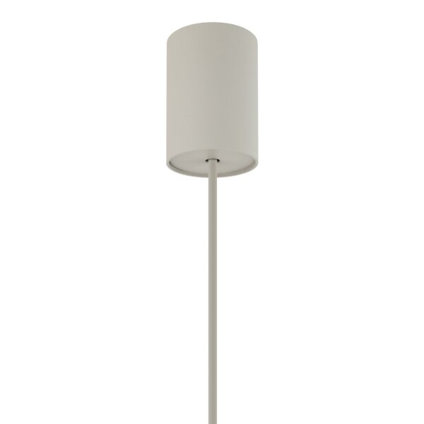 Hängelampe Seidengrau Stoff E27 rund Ø65 cm Modern