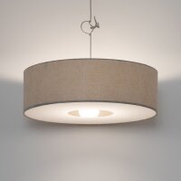 Hängelampe Seidengrau Stoff E27 rund Ø65 cm...