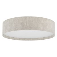 Deckenlampe Stoff Beige E27 B:75 cm Modern rund