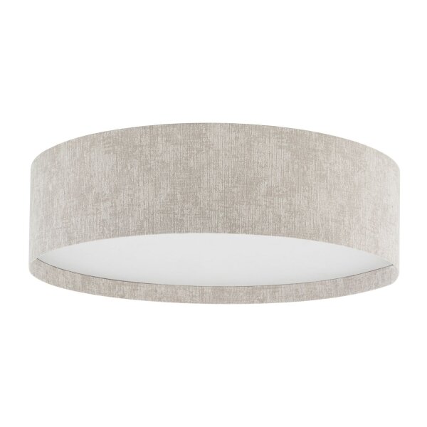 Deckenleuchte Stoff Beige E27 B:65 cm rund Modern