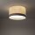 Deckenleuchte Beige Stoffschirm E27 rund B:35 cm Modern