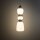 LED Hängelampe Keramik Glas Braun 3000 K L:17 cm rund