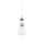 LED Pendelleuchte Keramik Glas Braun 3000 K L:17 cm