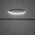 LED Hängelampe Stahl Schwarz 3000 K rund L:60 cm