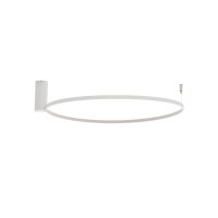 LED Deckenleuchte Stahl Weiß 3000 K rund B:60 cm