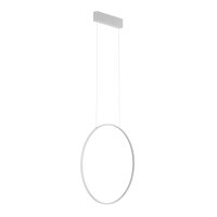 LED Hängeleuchte Stahl Weiß 3000 K rund L:60 cm