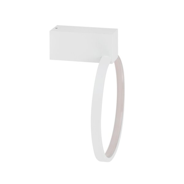 LED Wandlampe Aluminium Weiß 3000 K rund B:18 cm