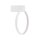 LED Wandlampe Aluminium Weiß 3000 K rund B:18 cm