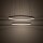 LED Hängelampe Stahl Schwarz 3000 K rund L:60 cm