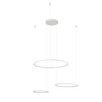 LED Pendelleuchte Weiß Stahl 3000 K L:125 cm Modern