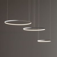 LED Pendelleuchte Weiß Stahl 3000 K L:125 cm Modern
