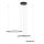 LED Pendelleuchte Schwarz Stahl 3000 K L:125 cm