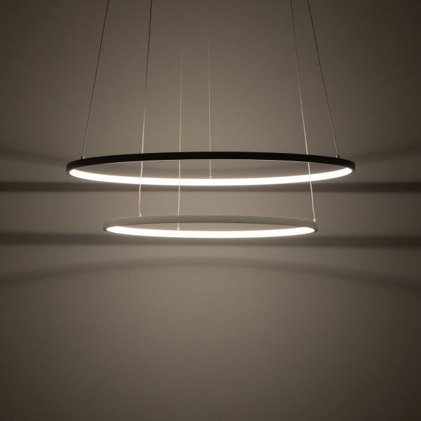 LED Hängeleuchte Weiß Stahl 3000 K L:60 cm Modern