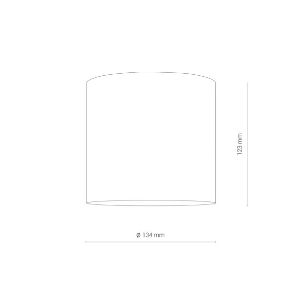 LED Aufbaustrahler Schwarz 4000 K B:13 cm rund Modern