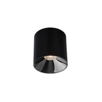 LED Aufbauspot Schwarz 3000 K B:13 cm rund Modern
