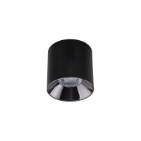 LED Deckenlampe Schwarz akzentuiert 4000 K B:13 cm rund