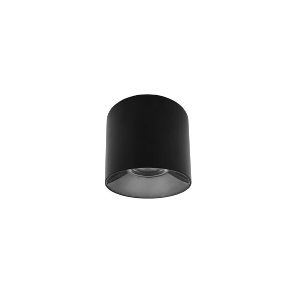 LED Deckenleuchte Schwarz 3000 K B:16 cm rund Modern