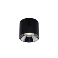 LED Deckenleuchte Schwarz 3000 K B:16 cm rund Modern